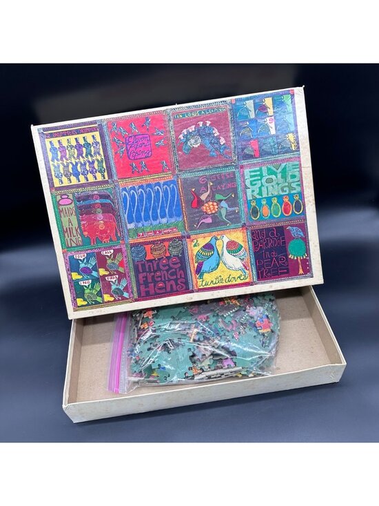 Great American Puzzle Factory Other - Vintage The Twelve Days Of Christmas 1981 Jigsaw Puzzle Randall Enos Complete